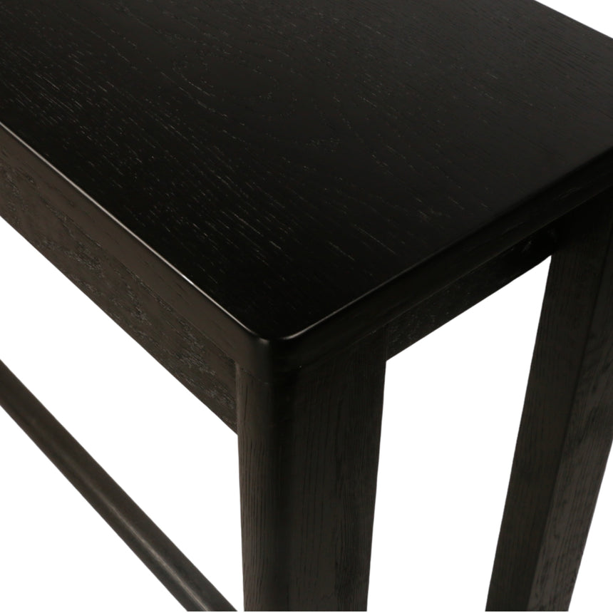 1.5m Console Table - Full Black
