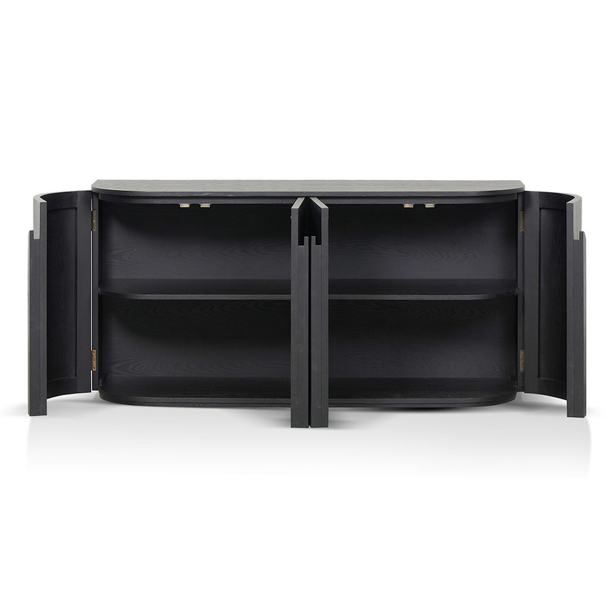 1.6m Sideboard - Full Black