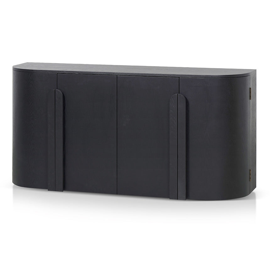 1.6m Sideboard - Full Black