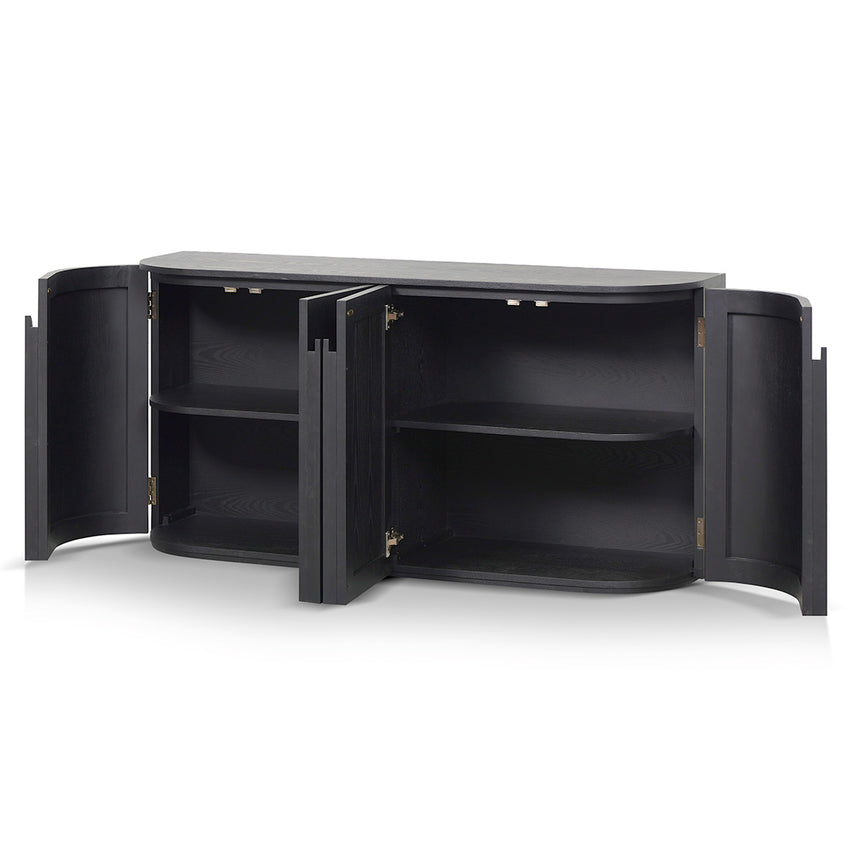 1.6m Sideboard - Full Black