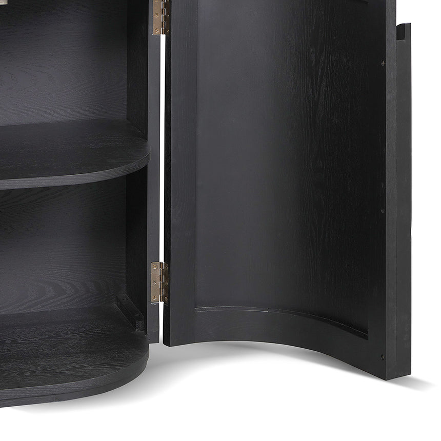 1.6m Sideboard - Full Black