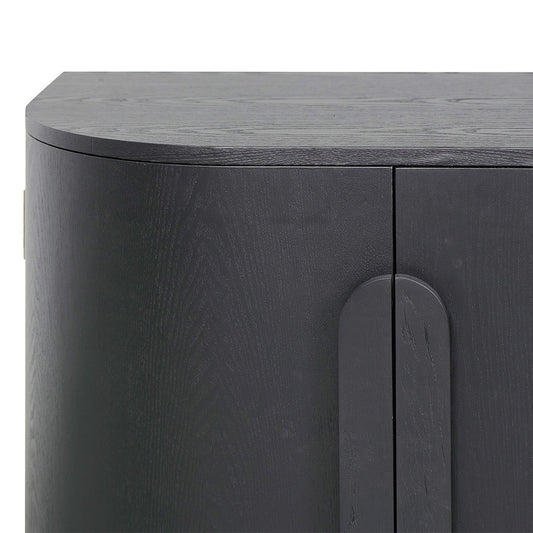 1.6m Sideboard - Full Black