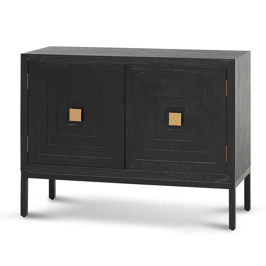 1.08m Elm Sideboard Unit - Full Black