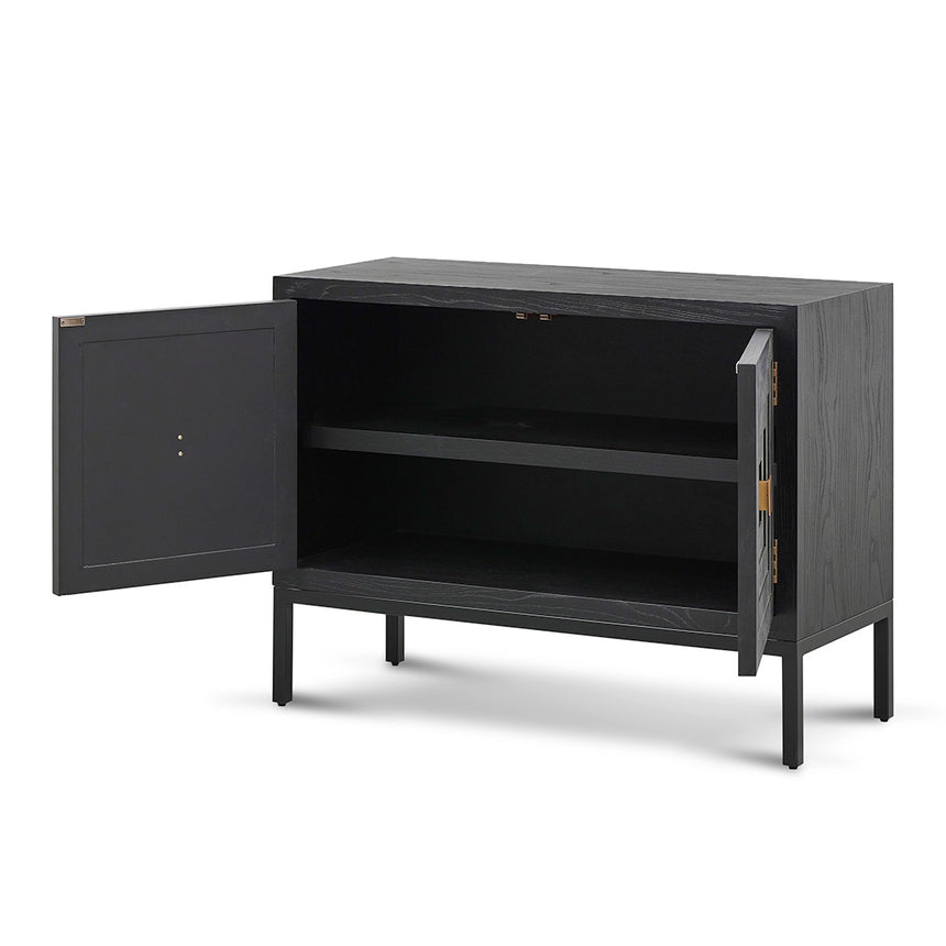 1.08m Elm Sideboard Unit - Full Black