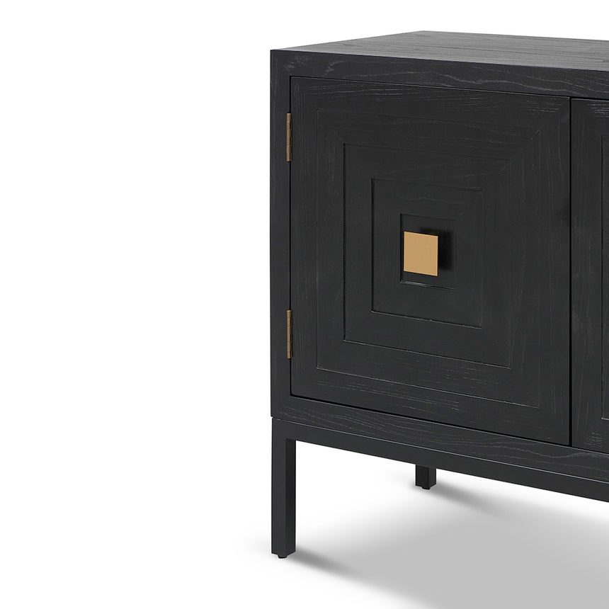 1.08m Elm Sideboard Unit - Full Black
