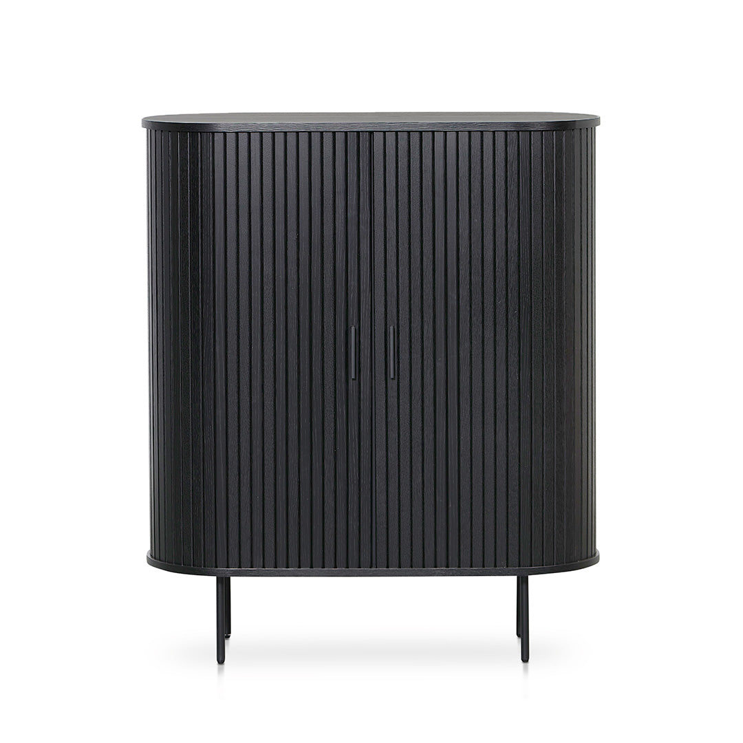 Dania 1.18 (H) Wooden Storage Cabinet - Full Black