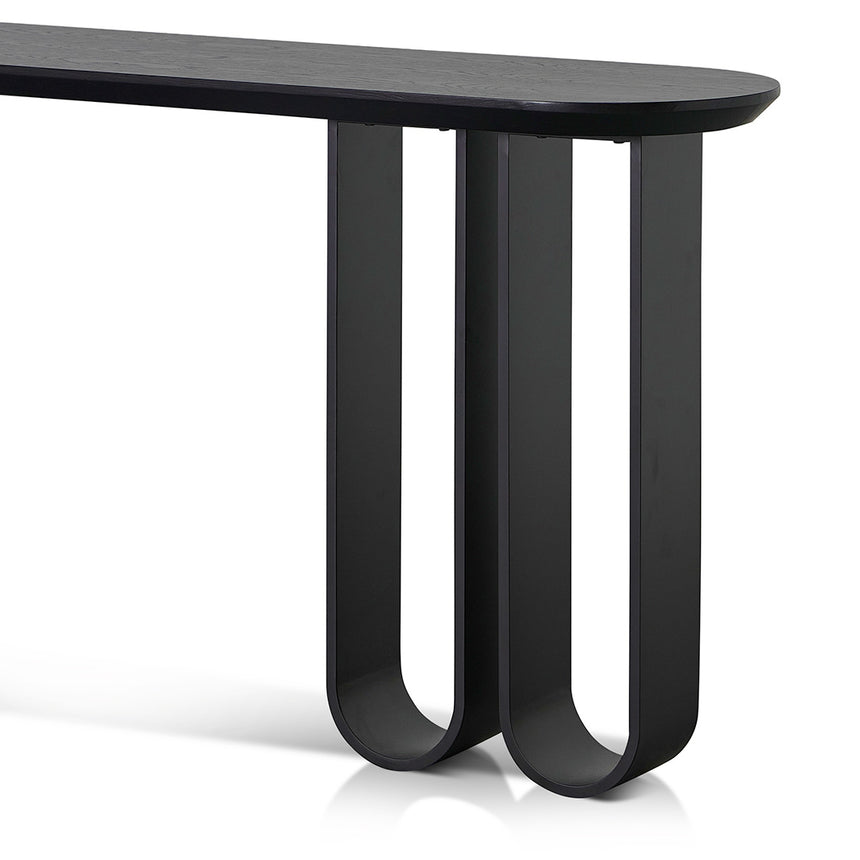 1.4m Console Table - Full Black