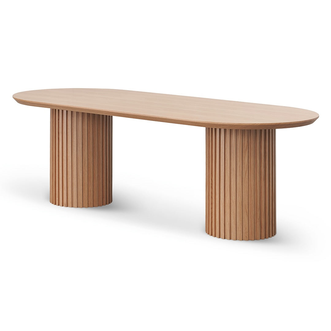Marty 2.5m Wooden Dining Table - Natural