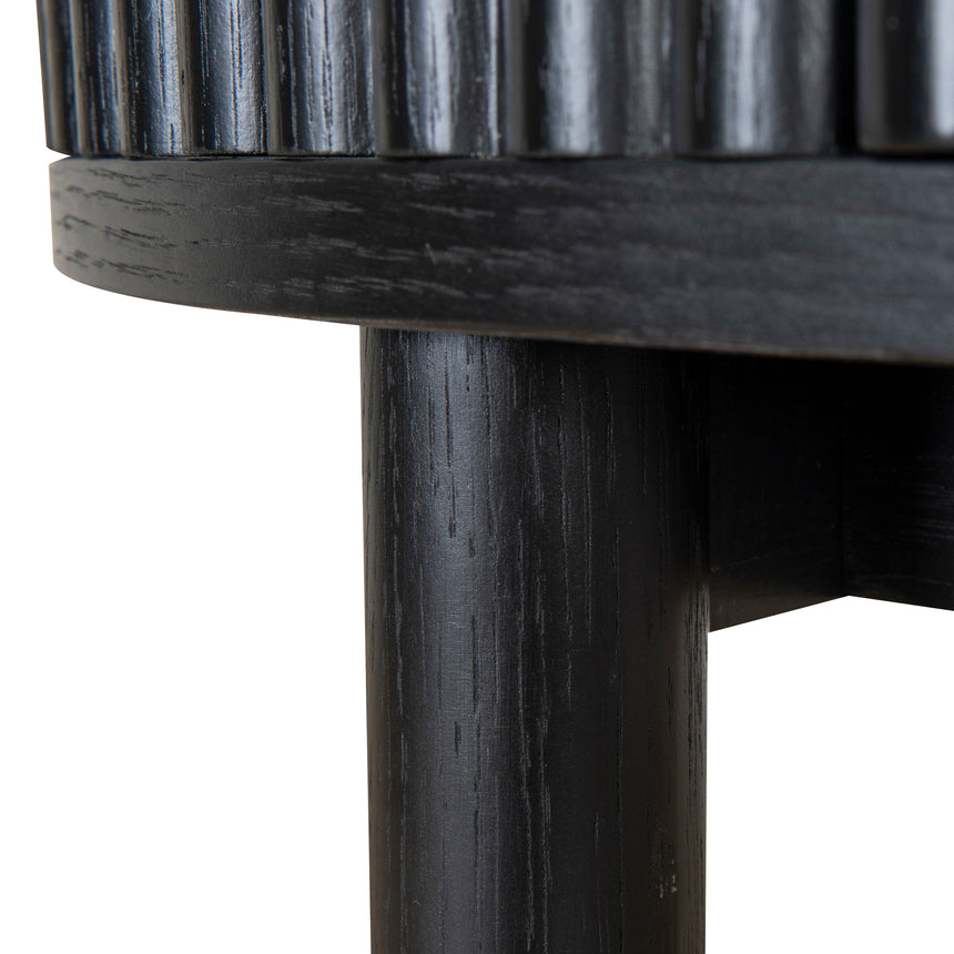 Freyja 1.2m Home Office Desk - Full Black