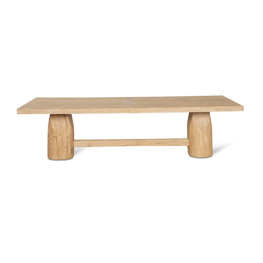 Amalie 2.2m Elm Dining Table - Natural
