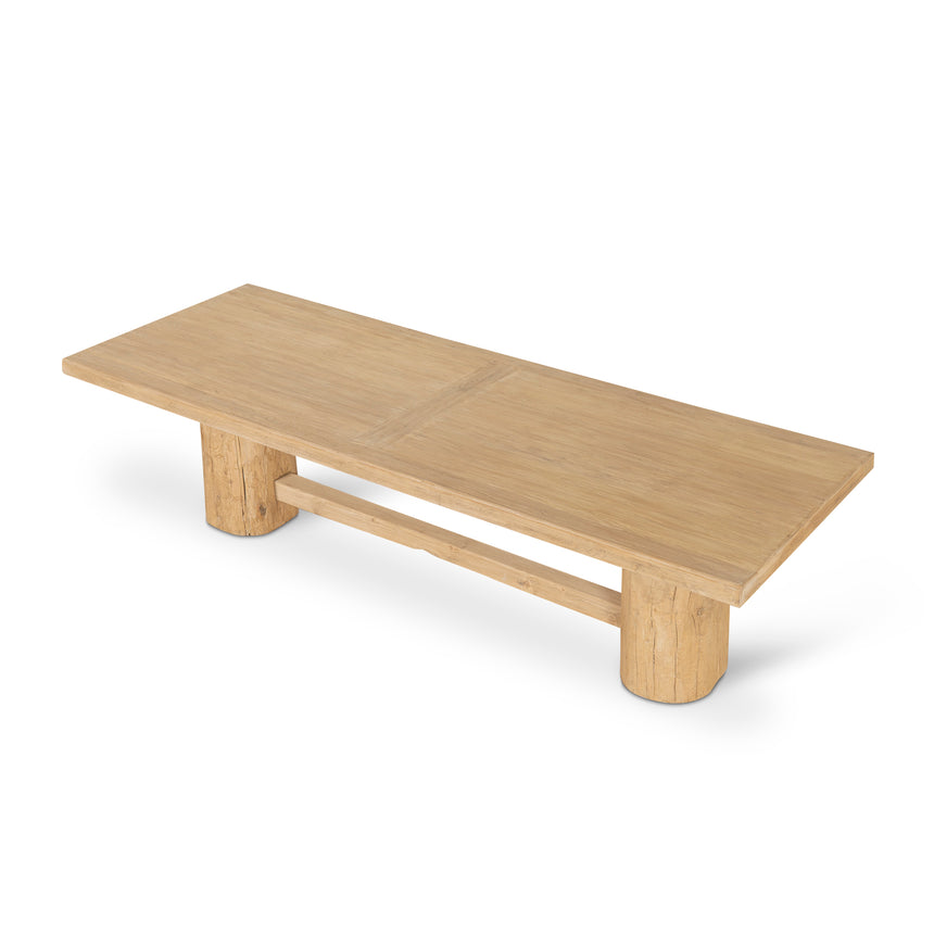 2.2m Elm Dining Table - Natural