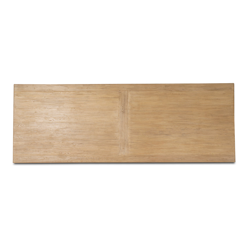 2.8m Elm Dining Table - Natural