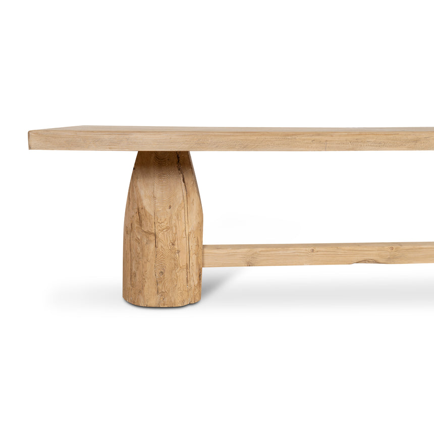 2.8m Elm Dining Table - Natural