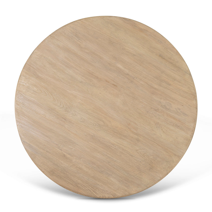 1.52m Elm Round Dining Table - Natural
