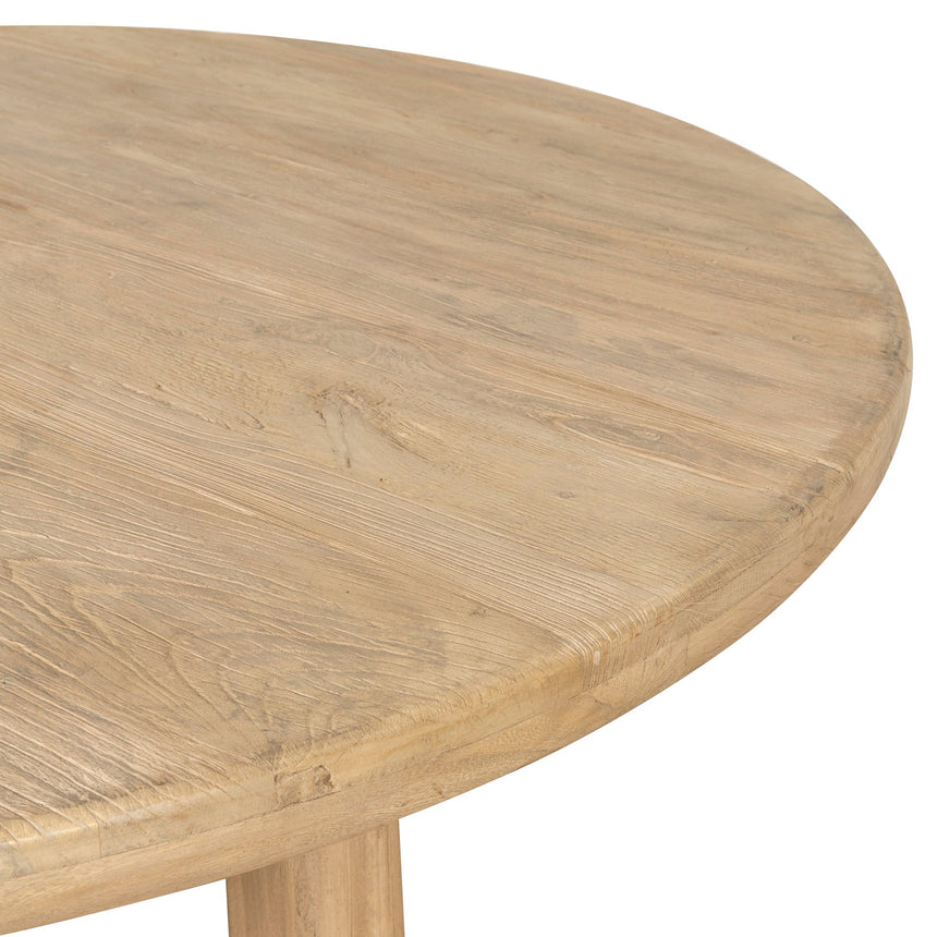 1.52m Elm Round Dining Table - Natural