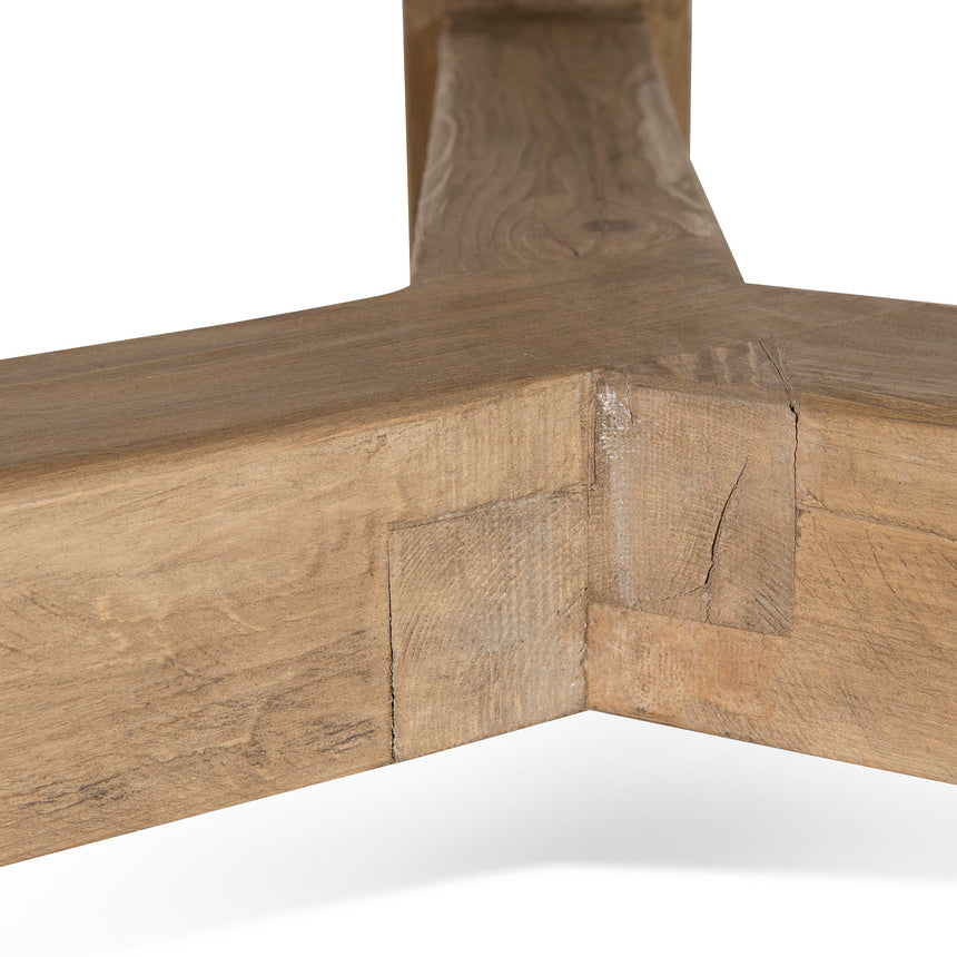 1.52m Elm Round Dining Table - Natural