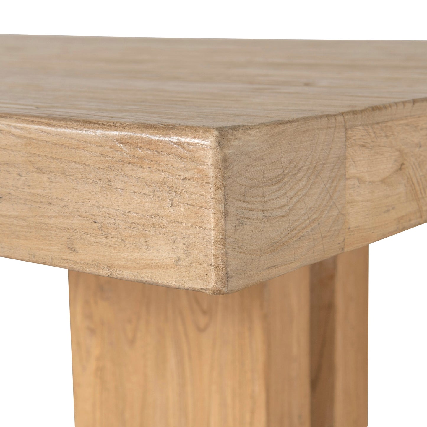 3m Elm Dining Table - Natural