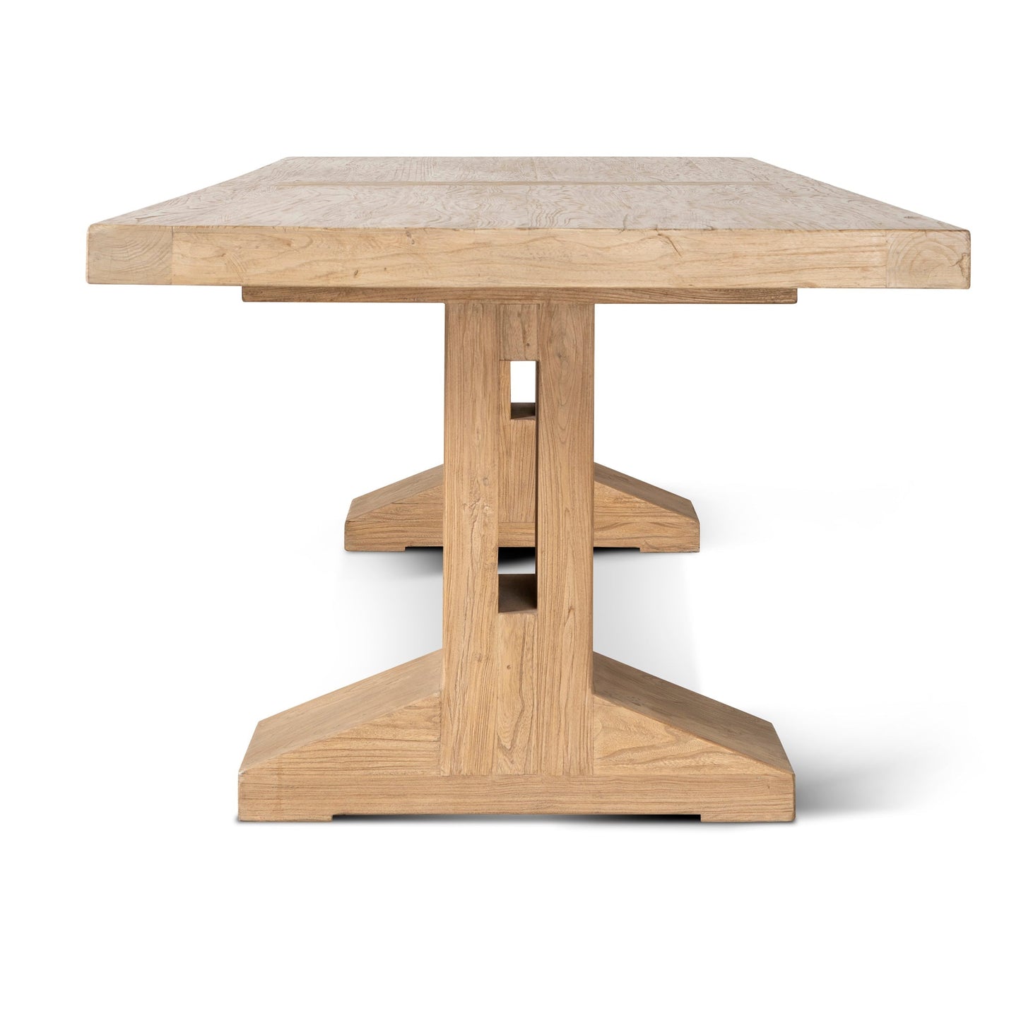 3m Elm Dining Table - Natural