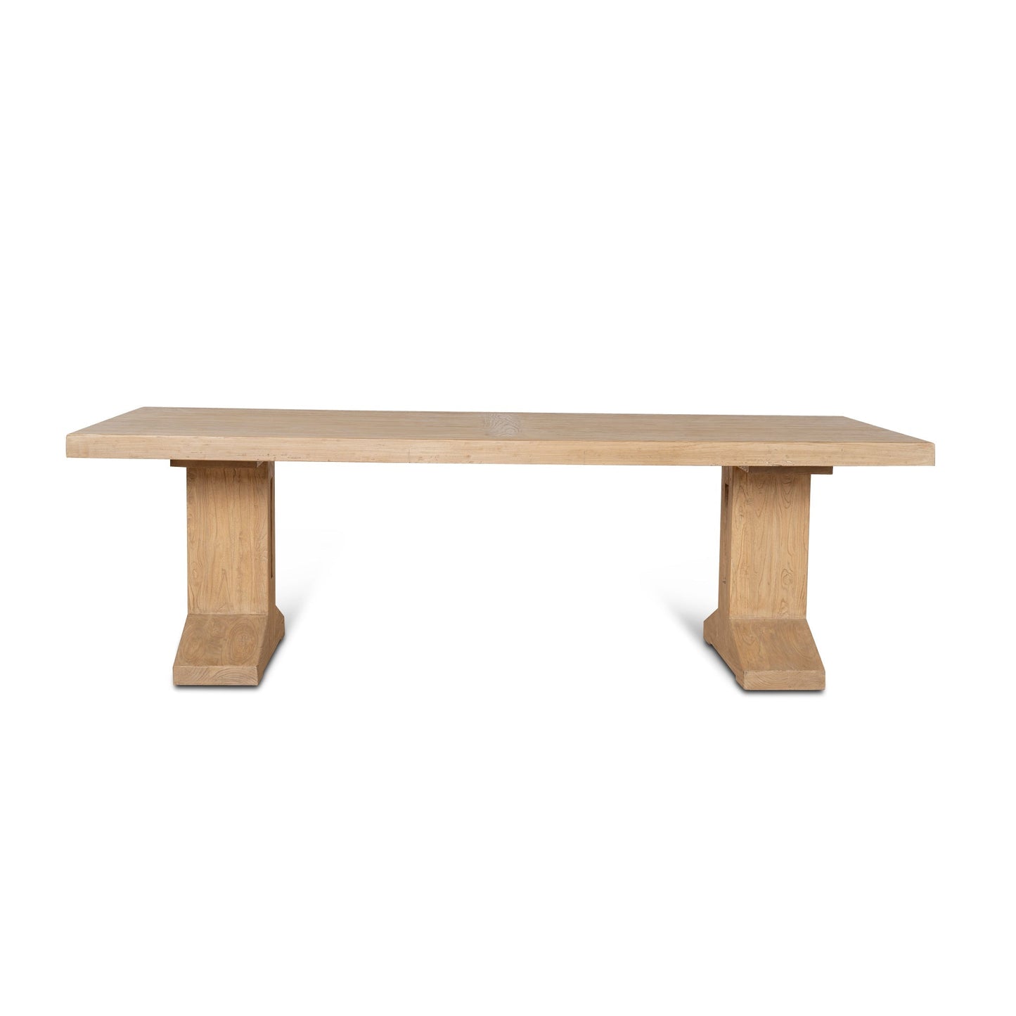 3m Elm Dining Table - Natural