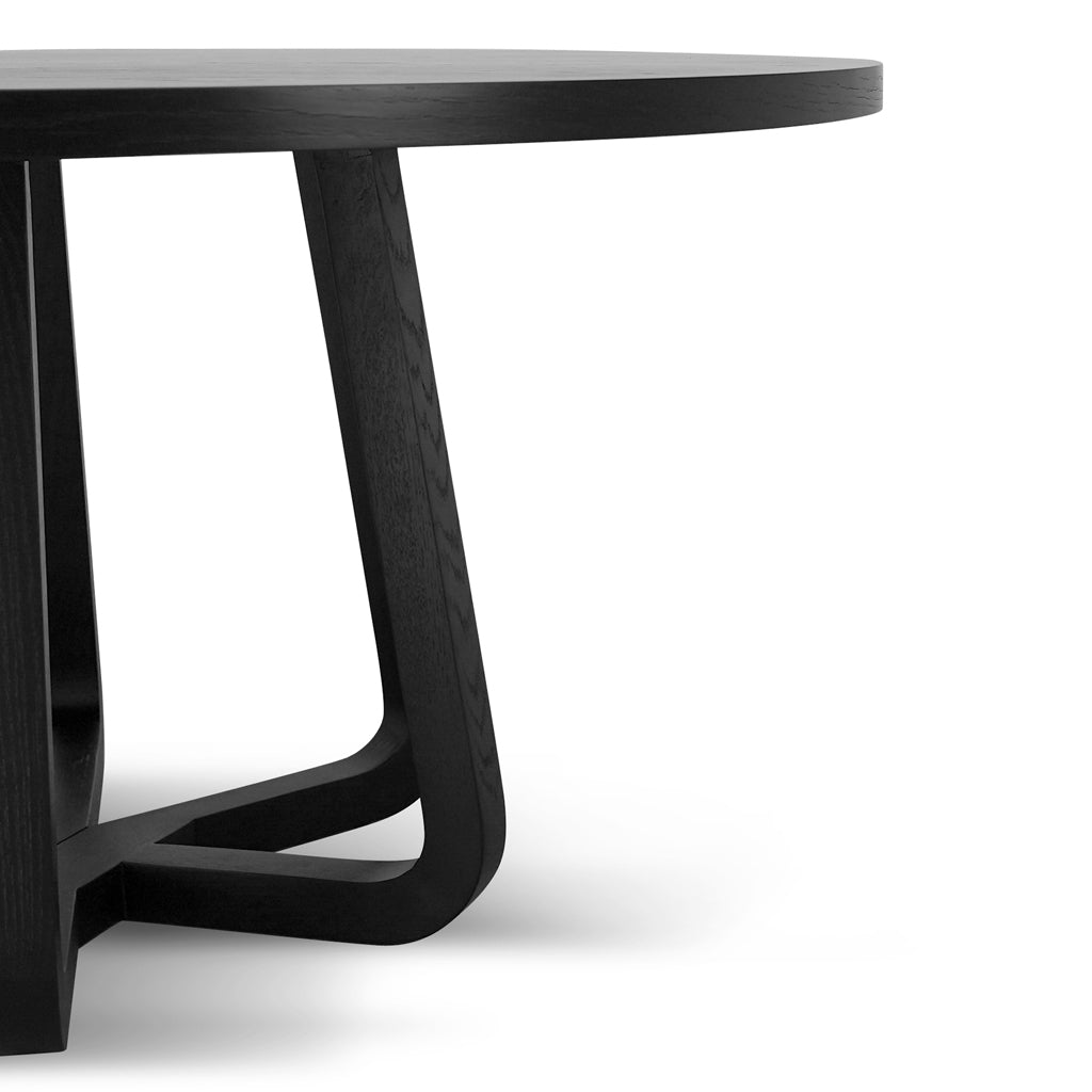Vanya 1.5m Round Dining Table - Full Black