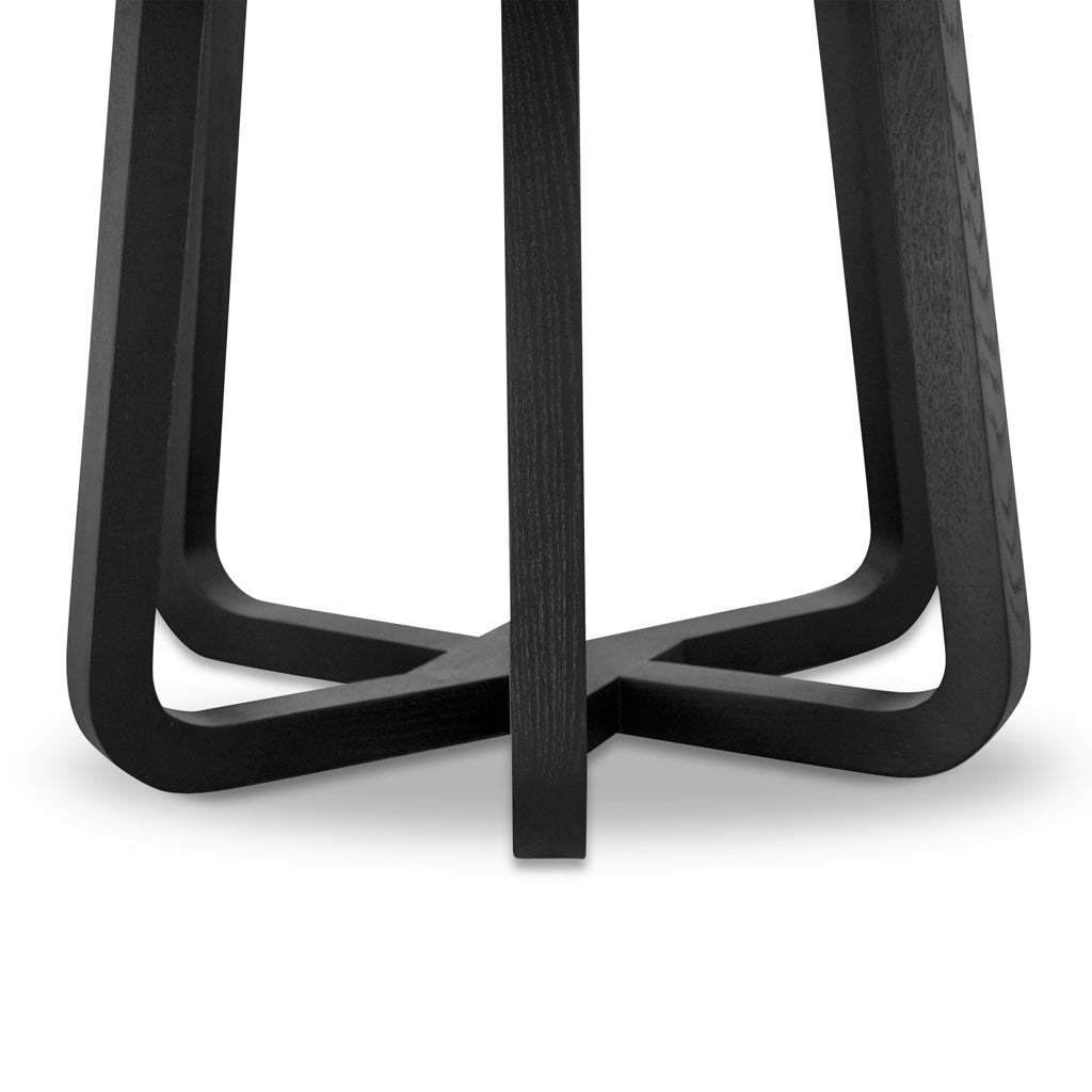 Vanya 1.5m Round Dining Table - Full Black