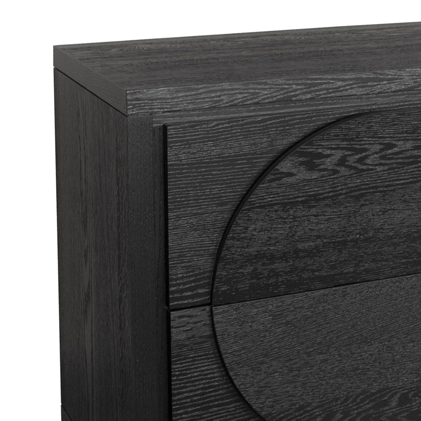 1.6m Dressing Unit - Textured Espresso Black