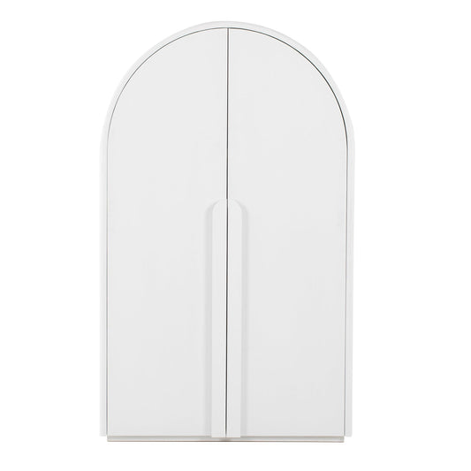 CDT8954-NI Ash Curve Cabinet - White