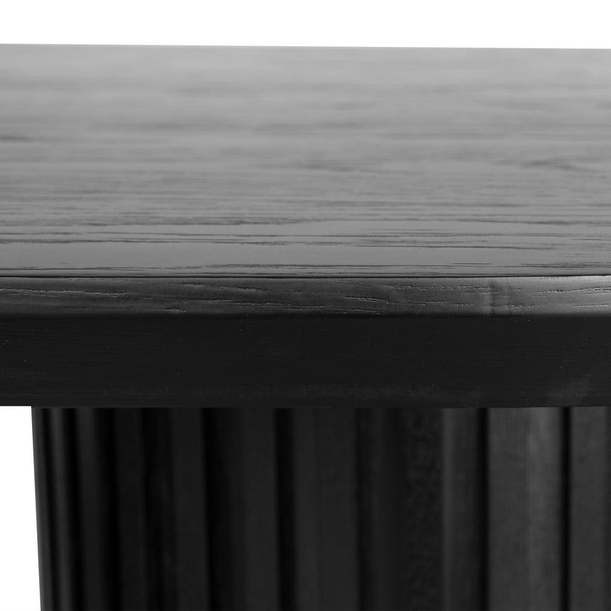 2.5m Wooden Dining Table - Black