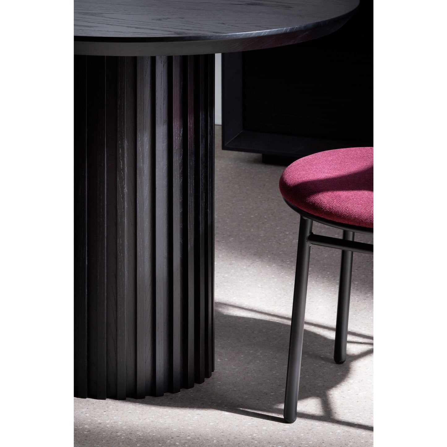 Ex Display - Marty 2.2m Wooden Dining Table - Black Oak