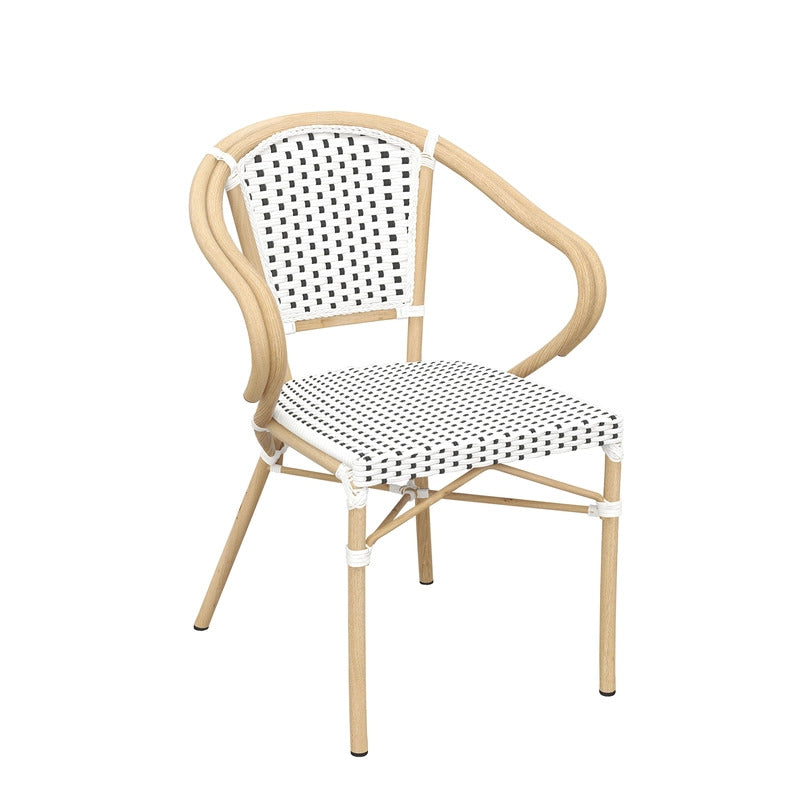 Set of 2 - Dalmatian Indoor / Outdoor Armchair - Black & White