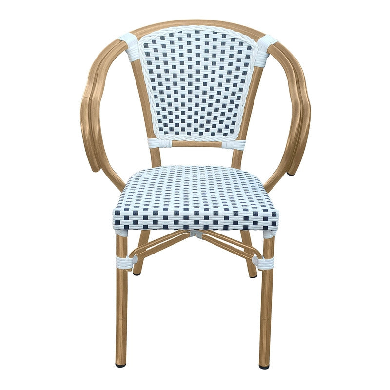 Set of 2 - Dalmatian Indoor / Outdoor Armchair - Black & White