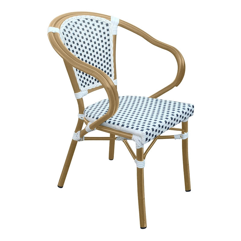 Set of 2 - Dalmatian Indoor / Outdoor Armchair - Black & White