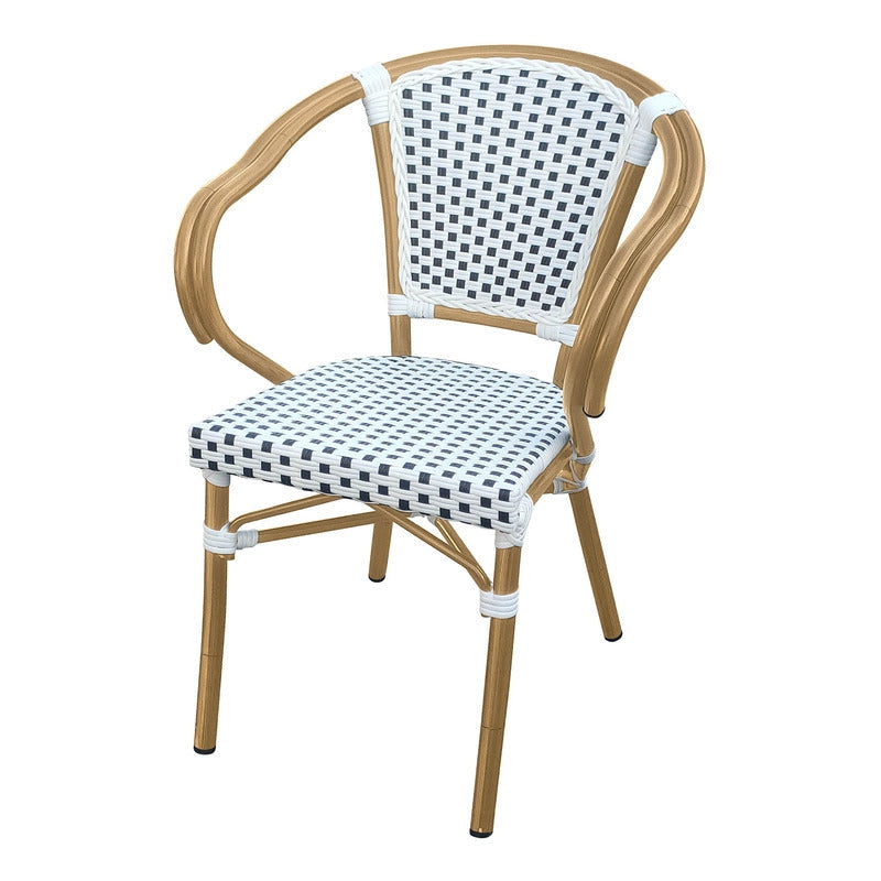 Set of 2 - Dalmatian Indoor / Outdoor Armchair - Black & White