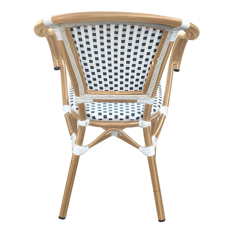 Set of 2 - Dalmatian Indoor / Outdoor Armchair - Black & White
