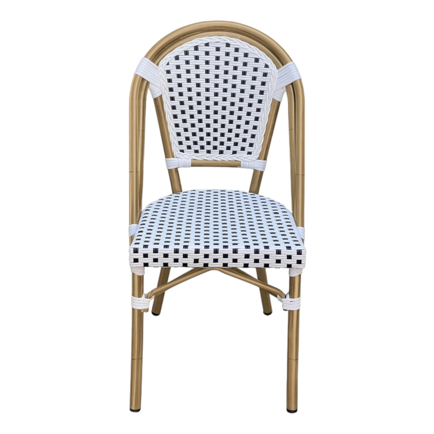 Set of 2 - Dalmatian Indoor / Outdoor Dining Chair - White & Black Standard