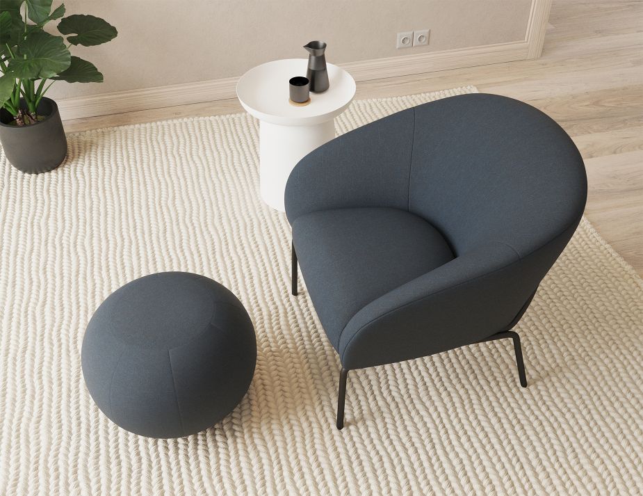 Solace Lounge Chair - Midnight Blue