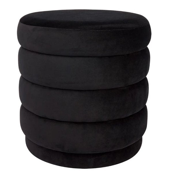 Demi Stool - Black Velvet