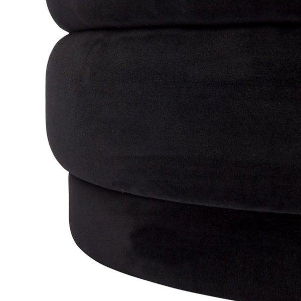 Demi Stool - Black Velvet