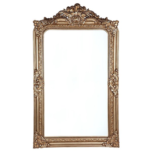 Elizabeth Floor Mirror - Antique Gold