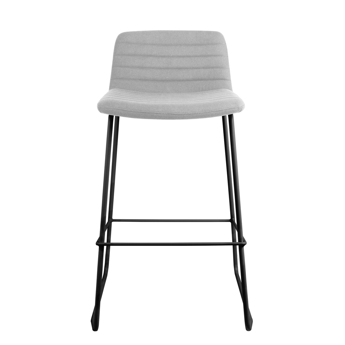 Elpix 73cm Fabric Bar Stool - Grey
