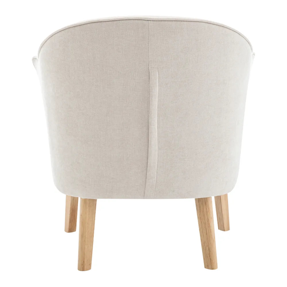 Elsa Occasional Chair - Cream Chenille
