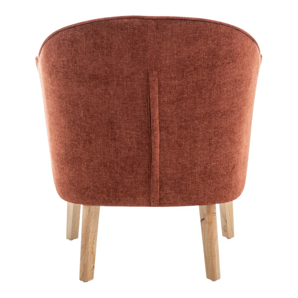Elsa Occasional Chair - Terracotta Chenille