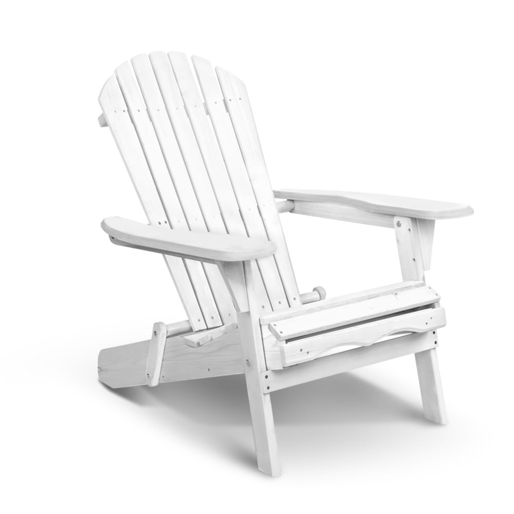 Gardeon Outdoor Furniture Adirondack Chairs Beach Chair Lounge Wooden Patio Garden