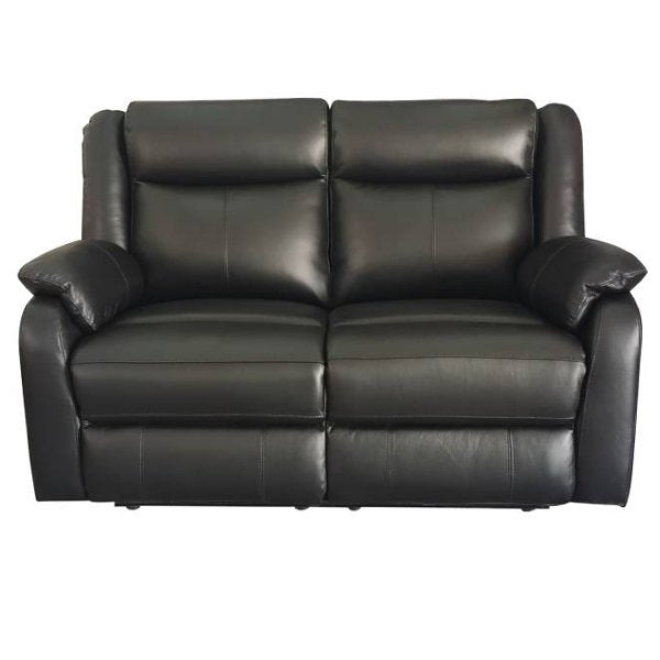 Gaucho Leather Powered 2 Seater Recliner Sofa - Black