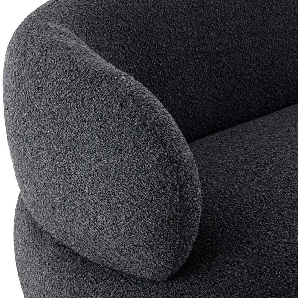 Greenwich 3 Seater Sofa - Black Onyx Boucle