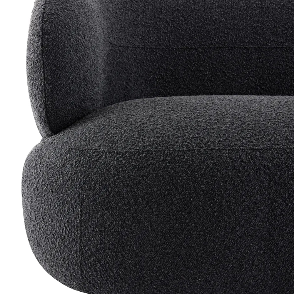 Greenwich 3 Seater Sofa - Black Onyx Boucle