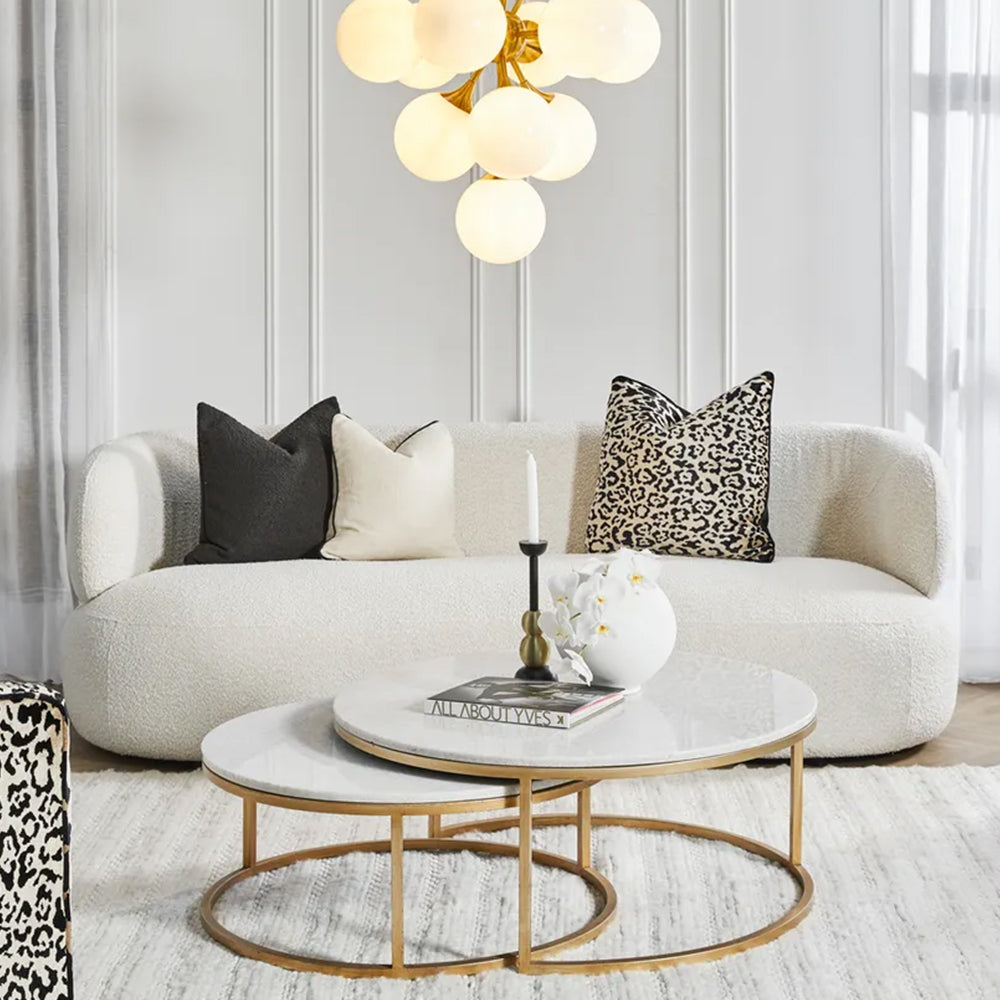 Greenwich 3 Seater Sofa - Ivory Boucle