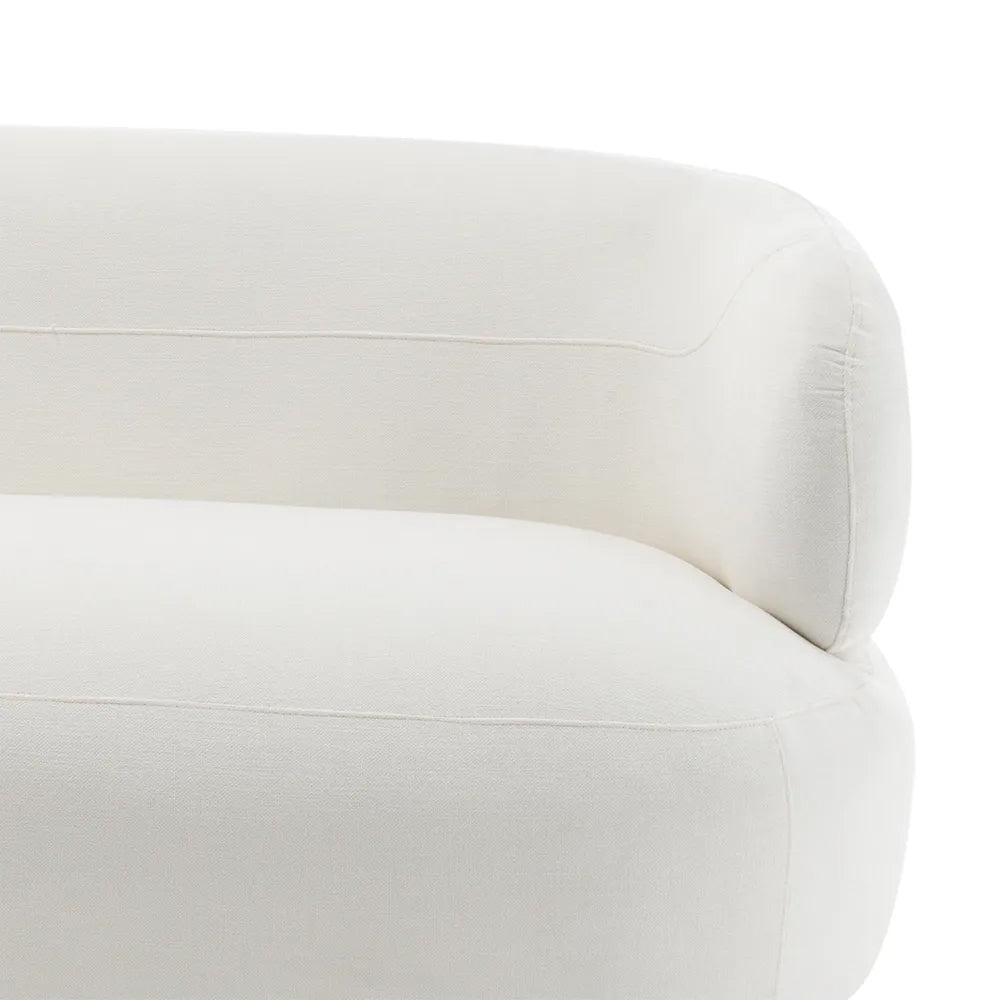 Greenwich 3 Seater Sofa - White Chenille