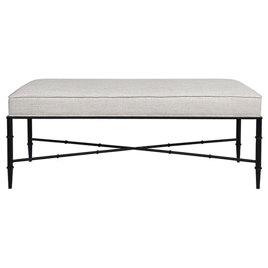 Hacienda Bench Ottoman - Natural Linen
