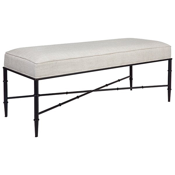 Hacienda Bench Ottoman - Natural Linen